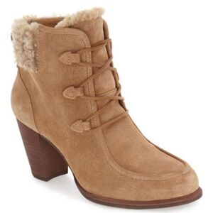 UGG Chestnut Lace-Up Suede Ankle Boots
